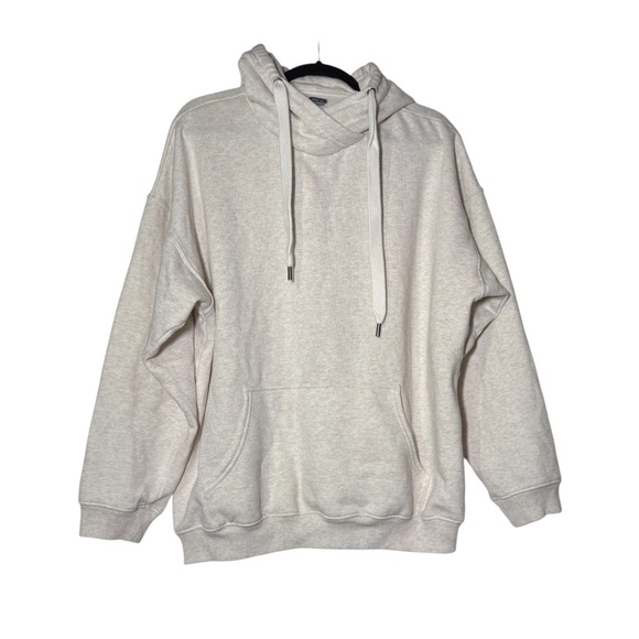 Aerie Oversized Hoodie Cream Size Medium Fleece Super Soft Lounge - Picture 1 of 9